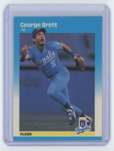 1987 FLEER GEORGE BRETT . KANSAS CITY ROYALS #366