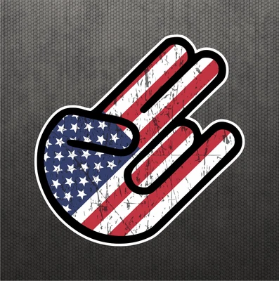 Calcomanía de vinilo calcomanía de bandera de Estados Unidos Shocker calcomanía de coche americano apta para Ford Foto 1 de 3