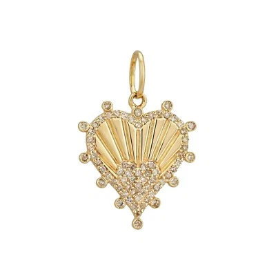 Ожерелье в форме сердца с подвеской в виде сердца из стерлингового серебра 925 пробы со вспышкой звездообразования - Изображение 1 из 3