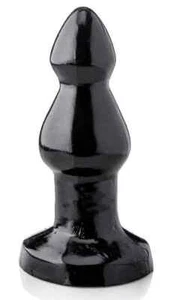 HARDTOYS STEGOCEROS 22 x 8.5cm Plug Analplug Buttplug Anal Black Vinyl Schwarz - Bild 1 von 2