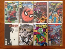 Spider-Man Set of 8 Different Series Comic Books from 1985 to 2009 NM+