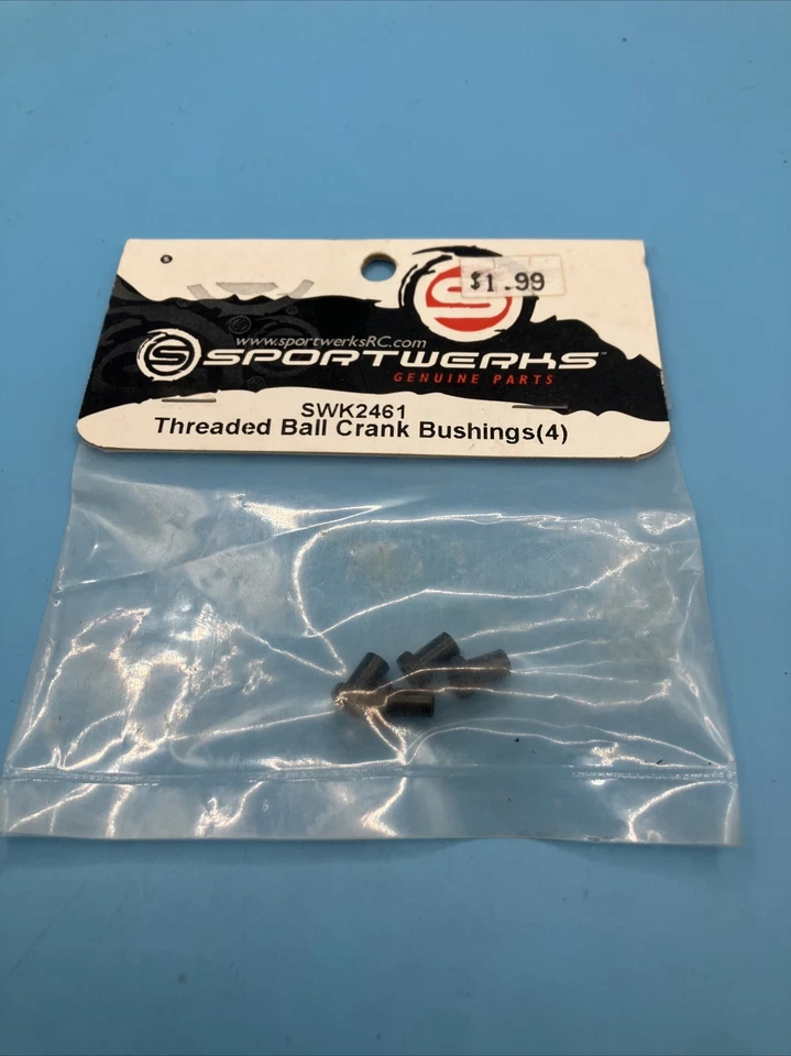 SPORTWERKS GENUINE PARTS SWK2461 THREADED BALL CRANK BUSHINGS (4) (b17) - Image 1 of 1