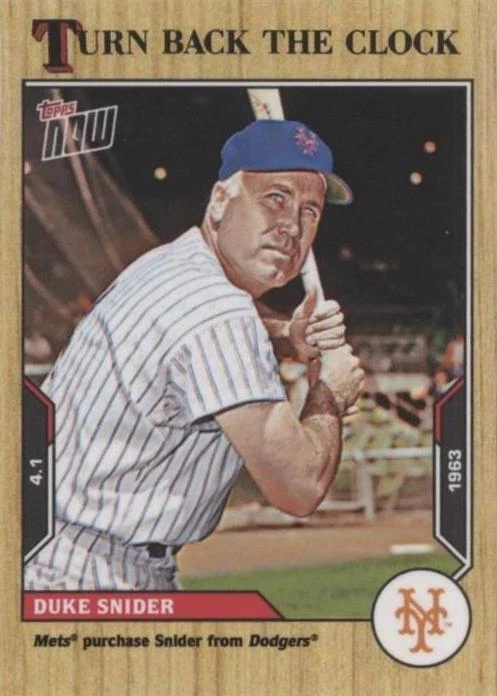 2021 Topps Now Turn Back the Clock - Duke Snider #1