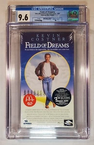1989 Field of Dreams VHS Video Tape McDonald's 1992 Print Graded CGC 9.6 Seal A+ - Picture 1 of 8