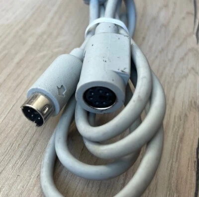 Mini Din 6-Pin PS/2 PS2 Male to Female Extension Cable 4 Ft -Gray - Image 1 of 3