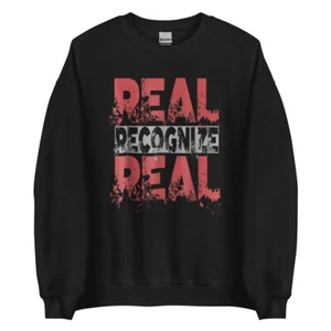 Sudadera Real Recognize Real Hip Hop Rap Swag Goteo Regalo - Imagen 1 de 8