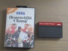 JEU SEGA MASTER SYSTEM HEAVYWEIGHT CHAMP EN BOITE