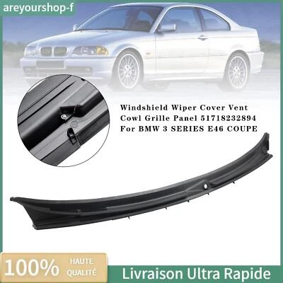 TOPTENG Capot Cache des Essuie-Glaces 51718232894 Pour BMW Série 3 E46 COUPE 1996-06