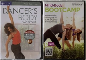 Dancer's Body Workout w/Patricia Moreno & Mind Body Bootcamp Lot Of 2 DVDs - Picture 1 of 2
