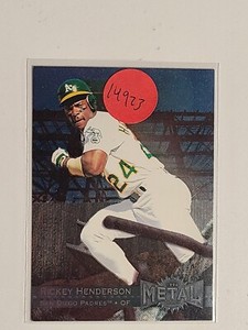 Rickey Henderson 1996 Metal Universe Athletics