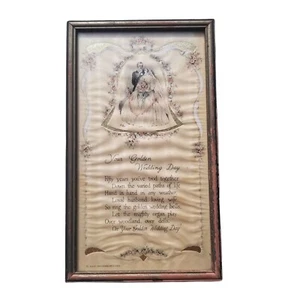 Buzza Company Craftacres Framed Print Art Golden Wedding Day Vintage Decor Bride - Picture 1 of 12