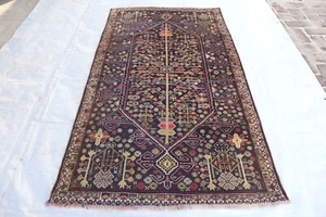 Antique Afghan Floral Rug- Hand Knotted Turkish Bidjar Serapi rug- Bedroom Rugs - Picture 1 of 14