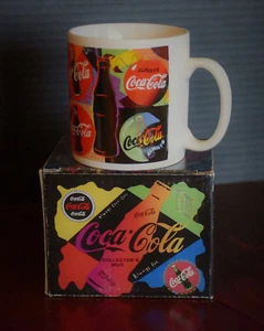 95’ Vintage Coca-Cola ALWAYS FUN Coke Collector's Mug, Coffee / Tea Cup & Box - Picture 1 of 10
