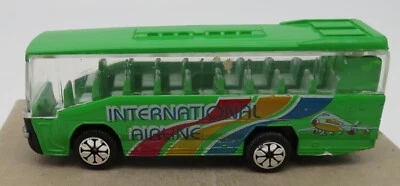 Autobus International Airline Plastica Mini Giocattolo Bambini 105 MM X29 X40 - Immagine 1 di 4