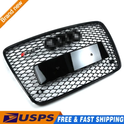 Parachoques delantero para Audi Q7 2005-2015 radiador ventilación malla parrilla negro brillante Foto 1 de 4