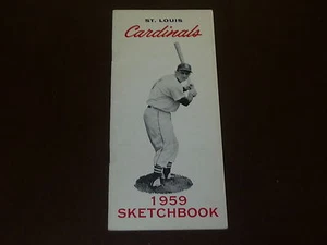 VINTAGE 1959 ST. LOUIS CARDINALS MEDIA GUIDE EX MUSIAL COVER FREE POSTAGE - Picture 1 of 1