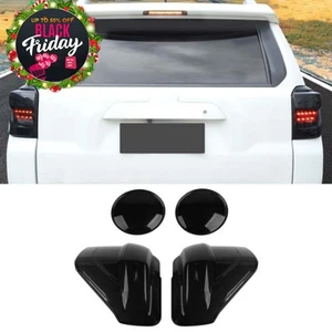 Smoked Black Fog Light & Taillight Lamp Guards Cover Trim Kit for 4Runner 2014+ - Picture 1 of 12