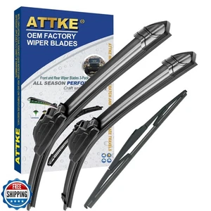 ATTKE 3 Wipers for Kia Telluride 2020-2023 Replacement (26″ + 18″ + 13″ Front - Picture 1 of 5