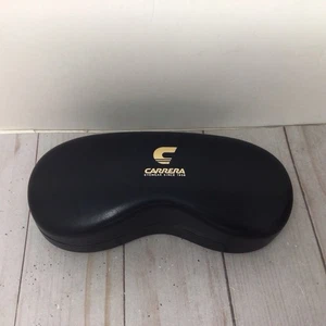 Carrera Eyewear Hartbrillenetui mit Gläser abwischbar schwarz gold Logo Sonnenbrillenetui - Bild 1 von 3