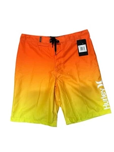 Hurley Ombre Boardshorts Boys' 16/28 Starfish Orange 9" Inseam - Picture 1 of 5