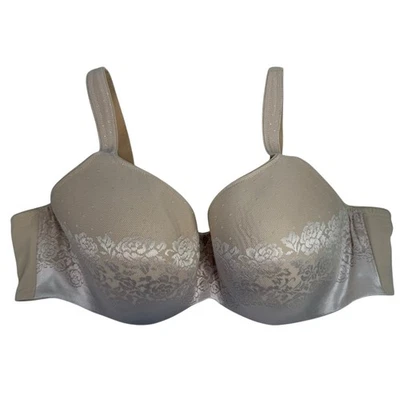 Sujetador Soma 44D Impresionante Soporte Balconette Con Aros Encaje Ajustable Beige Desnudo Foto 1 de 4