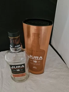  Botella vacía de whisky Jura y caja Mancave coleccionista raro - Imagen 1 de 4