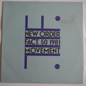 New Order MOVEMENT Australian ORIGINAL Pressing 1981 FACTORY Records RARE LP - Picture 1 of 4