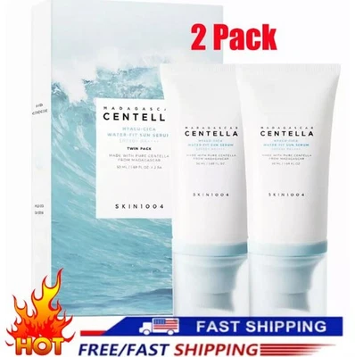 SKIN1004 - Madagascar Centella Hyalu-CICA Water-Fit Sun Serum SPF50+ (2 Pack) - Image 1 of 4
