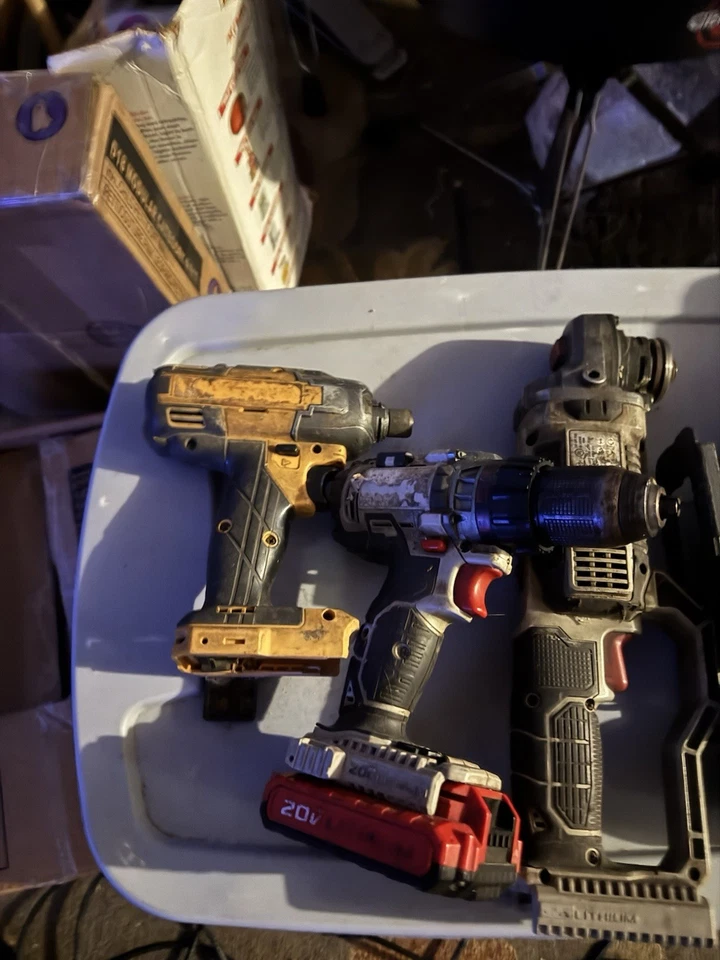 Porter Cable And Bostich Tools One Grinder 1 Impact Driver 1 Jigsaw 1 Drill  - Image 1 of 4