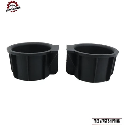 2 Pcs Front Center Console Cup Holder Insert For 2009 2010 2013-14 Ford F-150 - Image 1 of 4