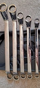 Snap-on 5 Piece Metric 12 Point Flank Drive Deep Offset Wrench Set XOM605 New! - Picture 1 of 3