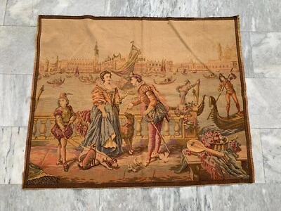 3x4 ft Vintage Religions Floral French Tapestry Traditional Authentic Wall Décor - Image 1 of 4