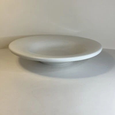 Tabletops Unlimited Blanc De Blanc White Ceramic Collection Pasta Bowl 12.5" D5 - Image 1 of 4