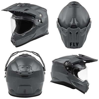 New Fly Racing Trekker Kryptek Conceal DOT ECE Motorcycle Helmet Grey Gray - Image 1 of 4