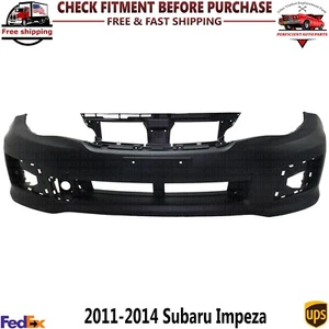 Front Bumper Cover Primed For 2011-2014 Subaru Impeza WRX Models SU1000167 - Picture 1 of 7