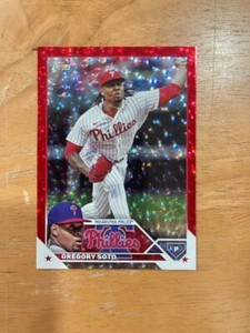 2023 Topps Update Gregory Soto Red Ice Foil /199 Foil Philadelphia Phillie US252