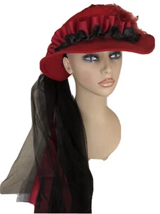 1860's Reproduction Hat Bonnet Civil War Costume Reenactment Theater Accessories - Picture 1 of 4