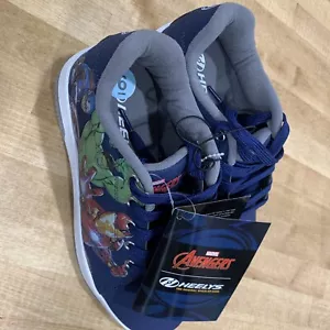 Heelys Marvel Avengers Design (Blue) Wheeled Skate Shoes - Youth Size 6 - NWT - Picture 1 of 1