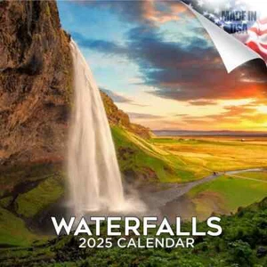 WASSERFÄLLE Wandkalender 2025 Paradies Geschenk Fotos schöne Landschaft - Bild 1 von 2