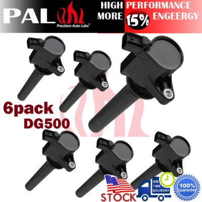 6 件装点火线圈适用于福特 Escape 3.0L V6 2002 2003 2004 2006 2007 2008 — 第 1/4 张图片