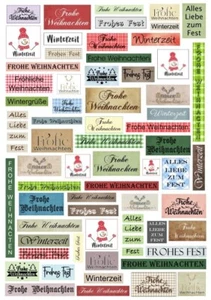 Ausschneidebogen-Bastelpapier-Scrapbooking-A4-250g-Vintage-Weihnachten-16068 - Bild 1 von 1