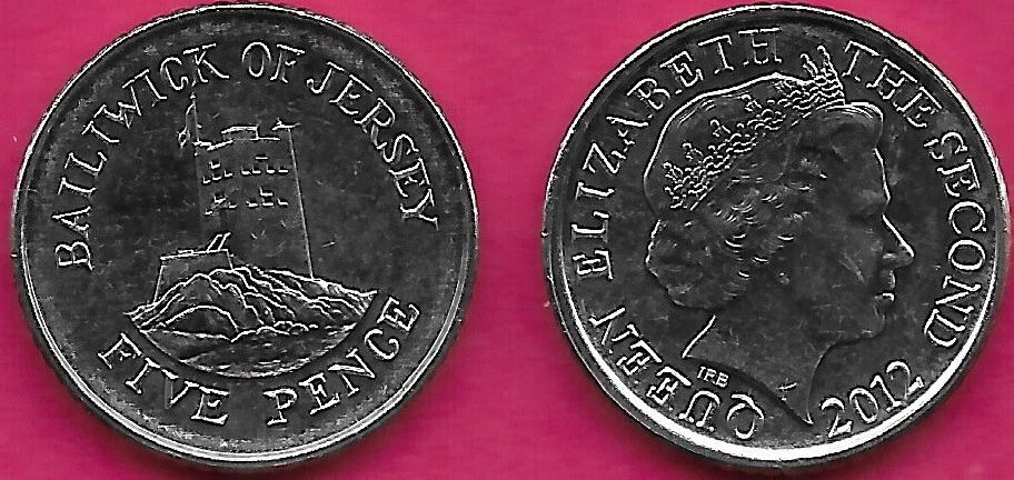 JERSEY 5 PENCE 2012 UNC SEYMORE TOWER (OFFSHORE DEFENSE) QUEEN ELIZABETH THE SEC - Image 1 of 1