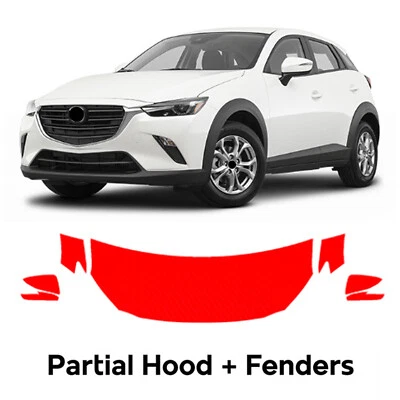 Película de protección de pintura PPF precortada para capó para Mazda CX-3 2016-2022 Foto 1 de 4
