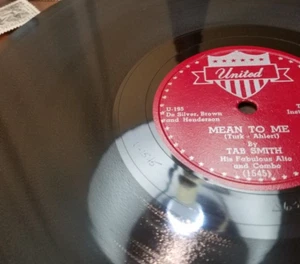 78RPM United U-153 Tab Smith - Spider's Web / Mean to Me, visual high-grade E EX - Picture 1 of 5