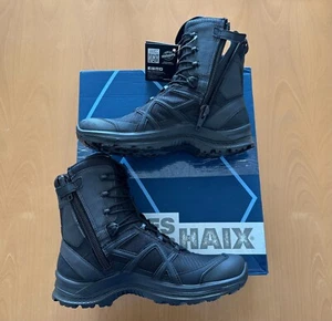 *NEW Haix Black Eagle Athletic 2.0 T Boots High BLK Side Zipper Men's Size US 10 - Picture 1 of 12
