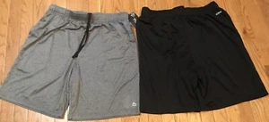 RBX Men Short Pants 1 GRAY 1 BLACK 2 PACK MEDIUM LARGE & XL Training Shorts $90 - Picture 1 of 11