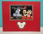 Mickey & Minnie Mouse Picture Matted Signed Disney World Resorts Merry Christmas