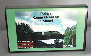 Today's Green Mountain Railroad Video Train Railway Rail Graphics VHS Tape