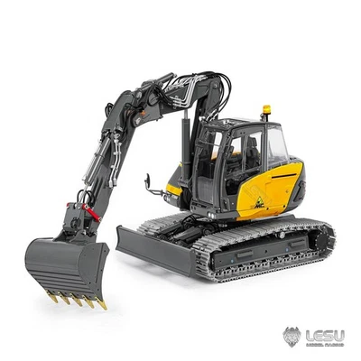 LESU 1/14 RC Metal Hydraulic Excavator MC15 CNC Shell 4 Arms Digger Dual Pumps - Image 1 of 4