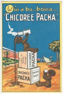 Anuncio de cómic y bebida de achicoria afroamericana negra de 1920 - ilustrado por artista - Imagen 1 de 2